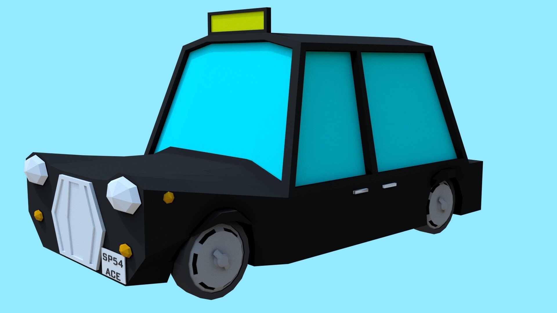 Low Poly Taxi